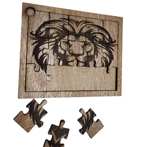 פאזל אריה מחיתוך לייזר בהתאמה אישית